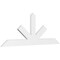 Ekena Millwork Saratoga Architectural Grade PVC Gable Bracket, 84"W x 31 1/2"H x 2"D x 6"F, 9/12 Pitch GBP084X32X0206SAR00 - alternate 1